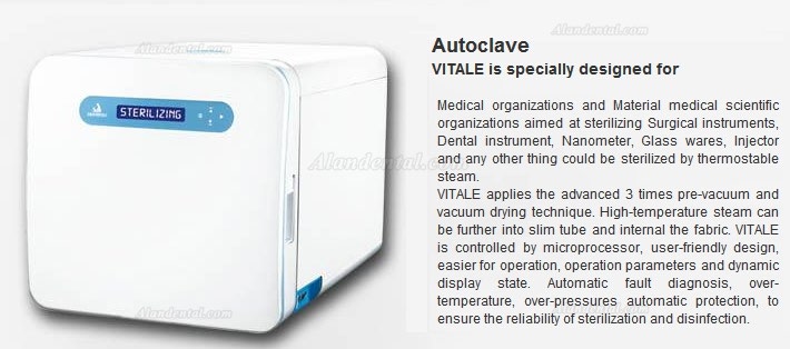 HISHINE® Vitale B Class Autoclave Sterilizer 3 Times Pre-vacuum 22L